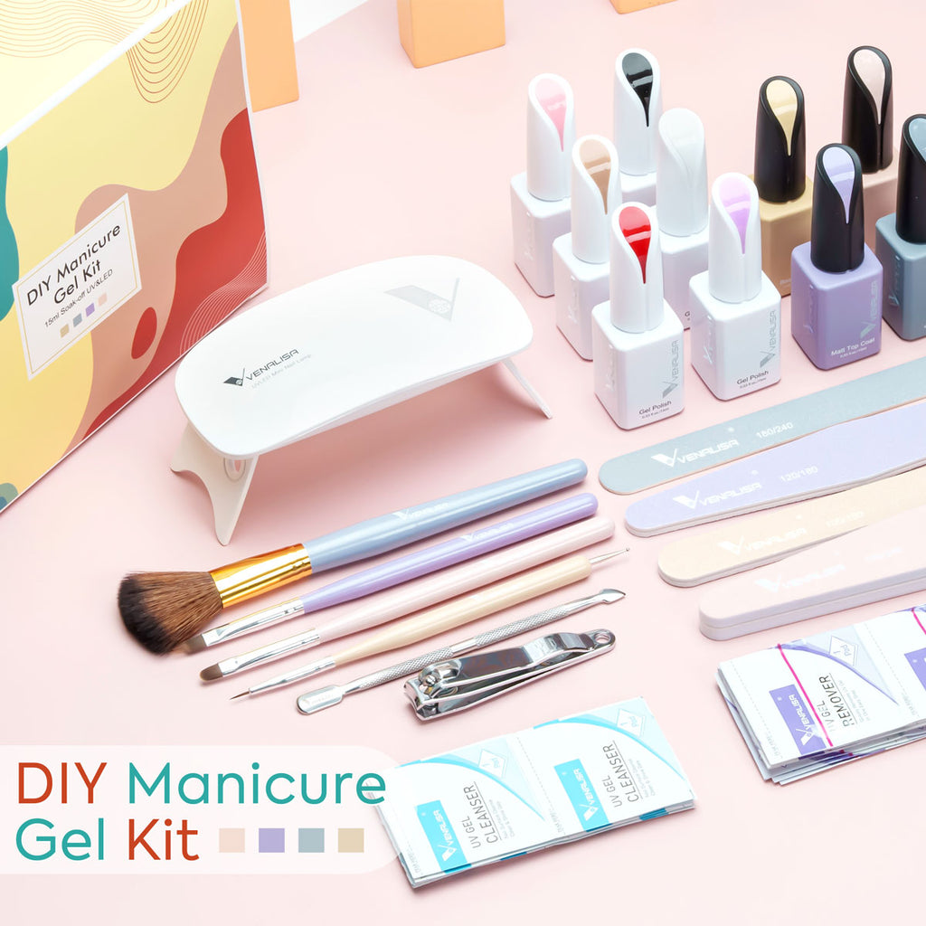Nouveauté - Kit de manucure gel DIY Kit de démarrage tout-en-un