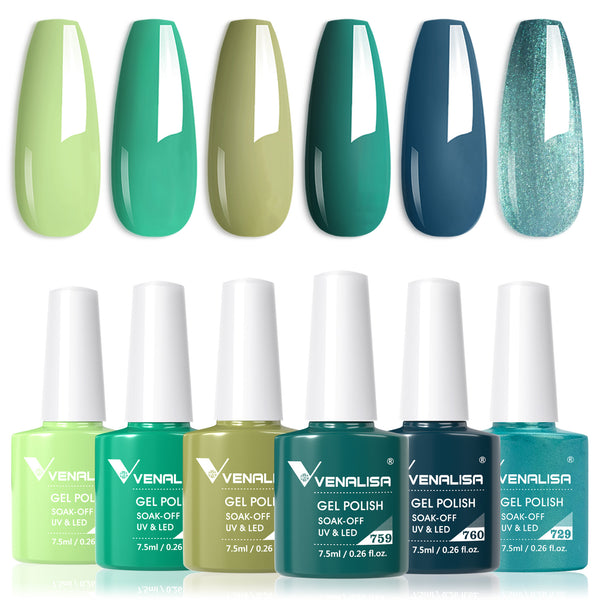 2217Green6ColorsGelPolishSet_g