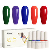 Gothic Garden- 5 Colors Gel Polish Set (With Nail Tips)