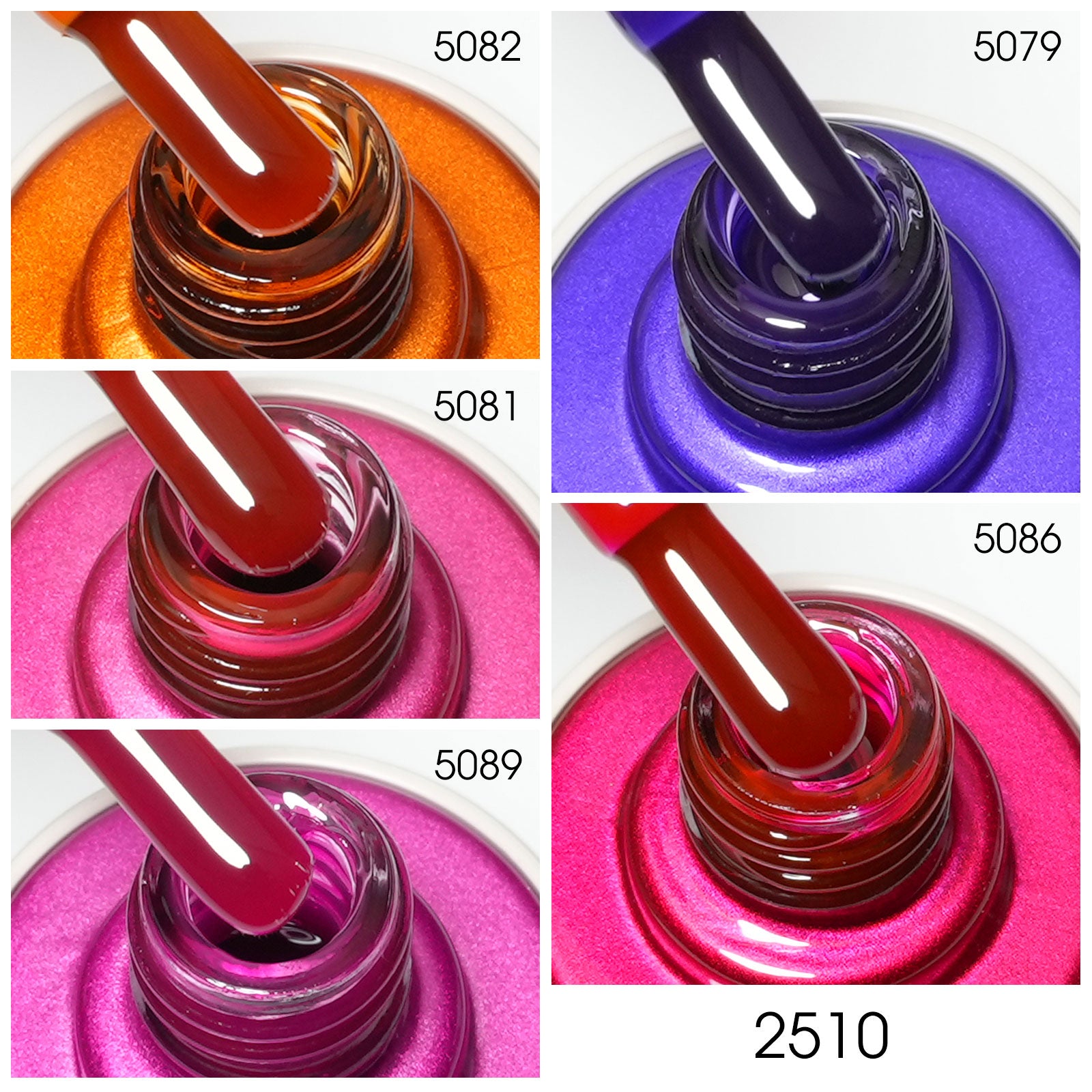 Fairy Drip- 5 Colors Gel Polish Set (With Nail Tips)