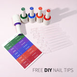 Gothic Garden- 5 Colors Gel Polish Set (With Nail Tips)