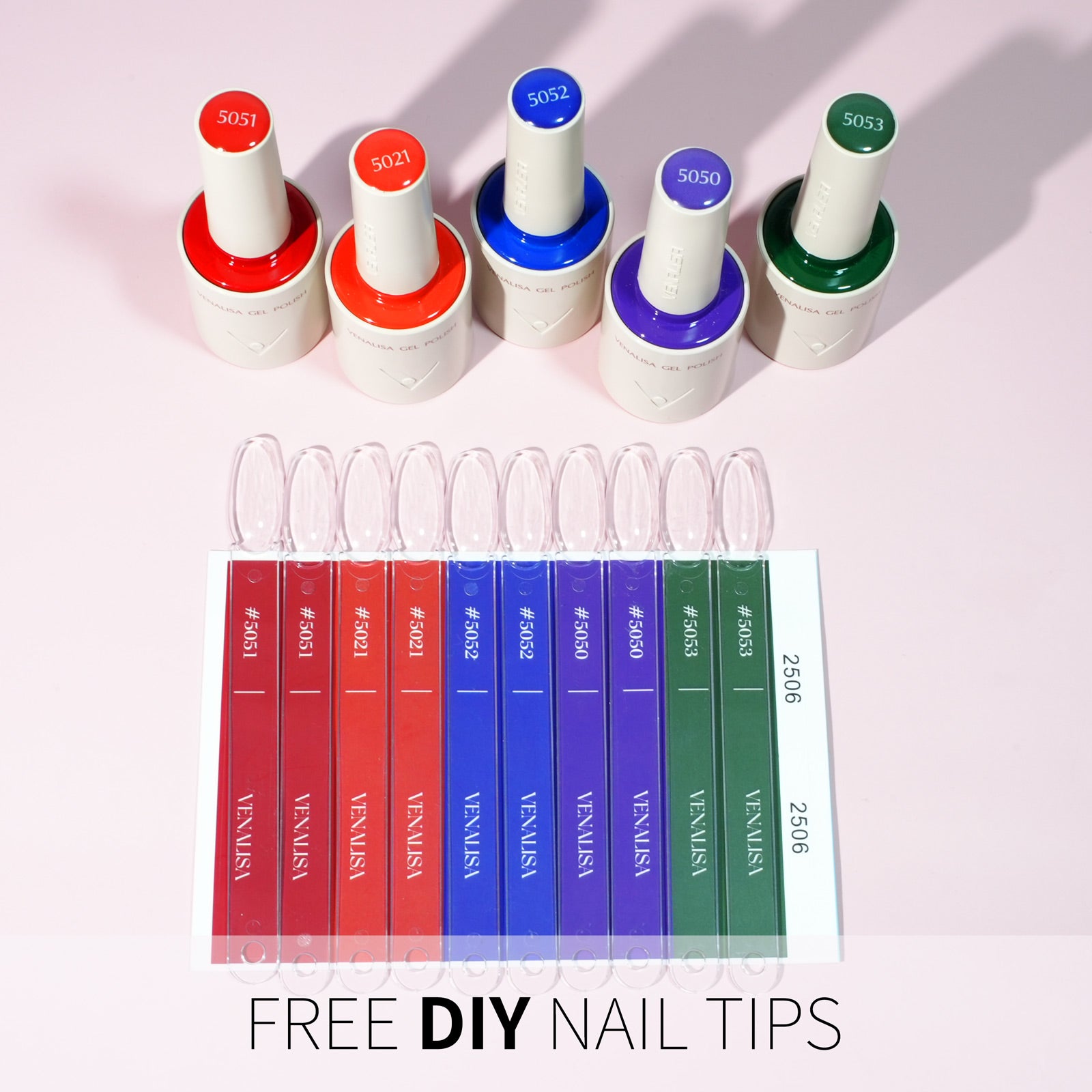 Gothic Garden- 5 Colors Gel Polish Set (With Nail Tips)
