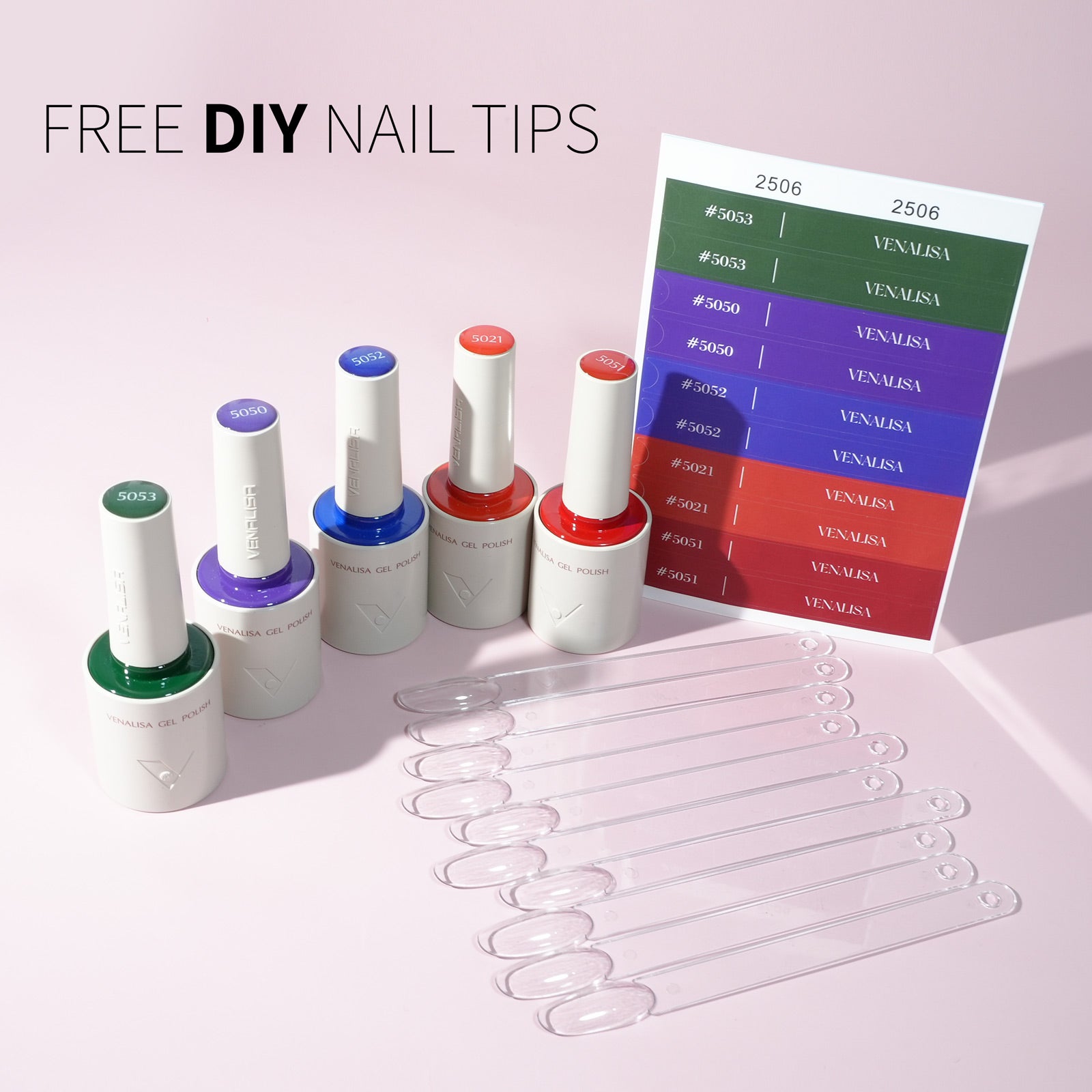 Gothic Garden- 5 Colors Gel Polish Set (With Nail Tips)