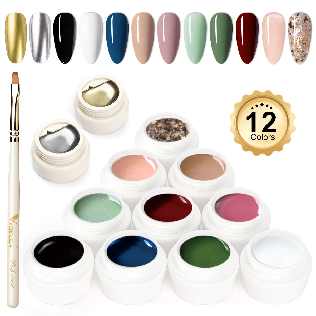 Mirror Silver & Gold Gel 2pcs Set - 11