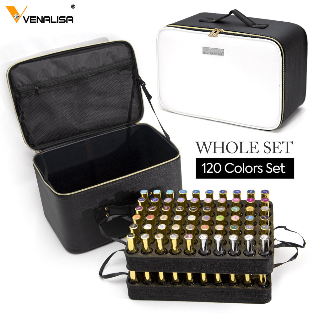 Ensemble complet de 120 flacons de vernis gel