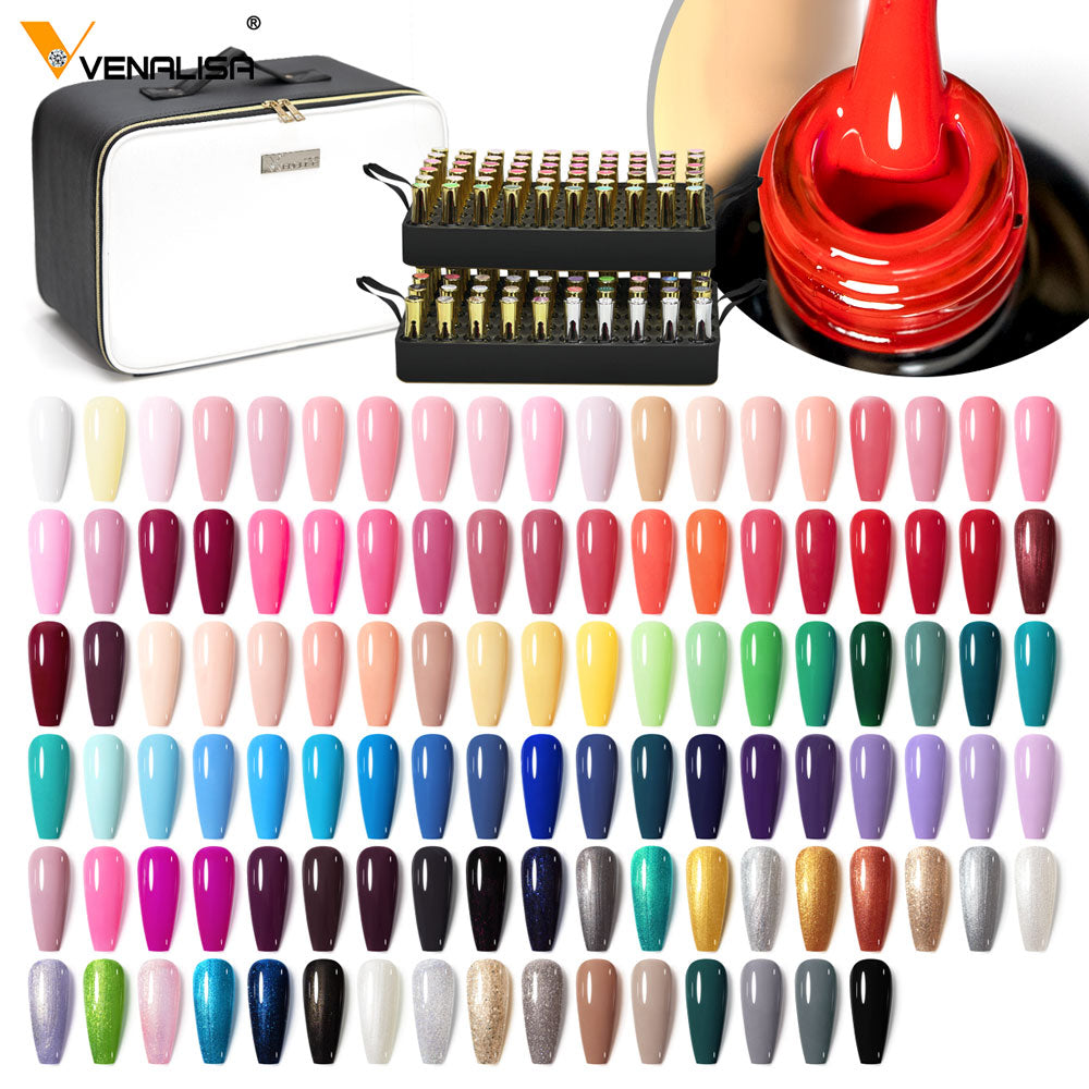 Ensemble complet de 120 flacons de vernis gel