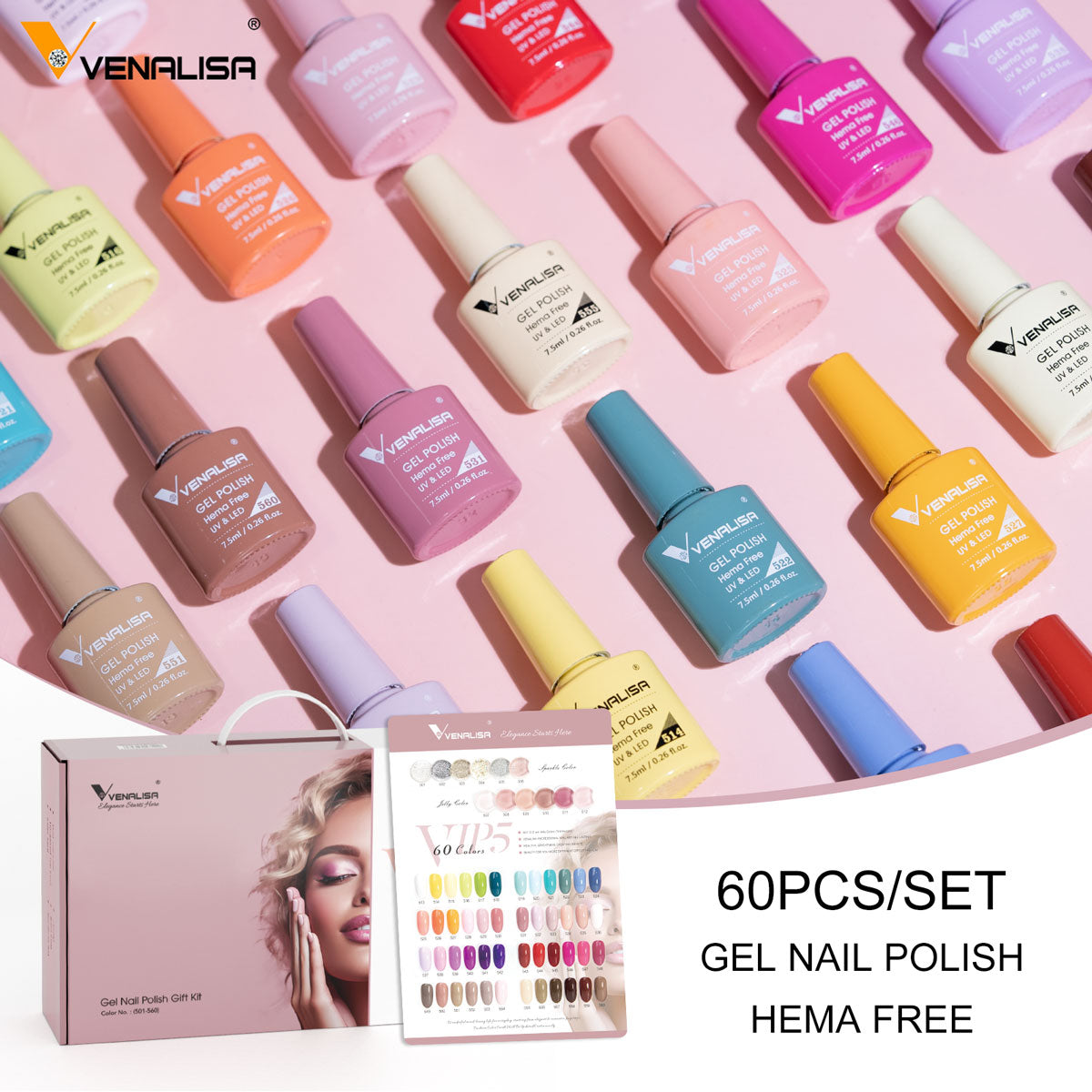 Kit de vernis gel VIP5 60 couleurs