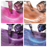 10ML Glitter & Cat Eye Gel 60 Colors Set (With Color Display)