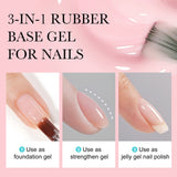 Rubber Base- 6 Colors Gel Polish Set