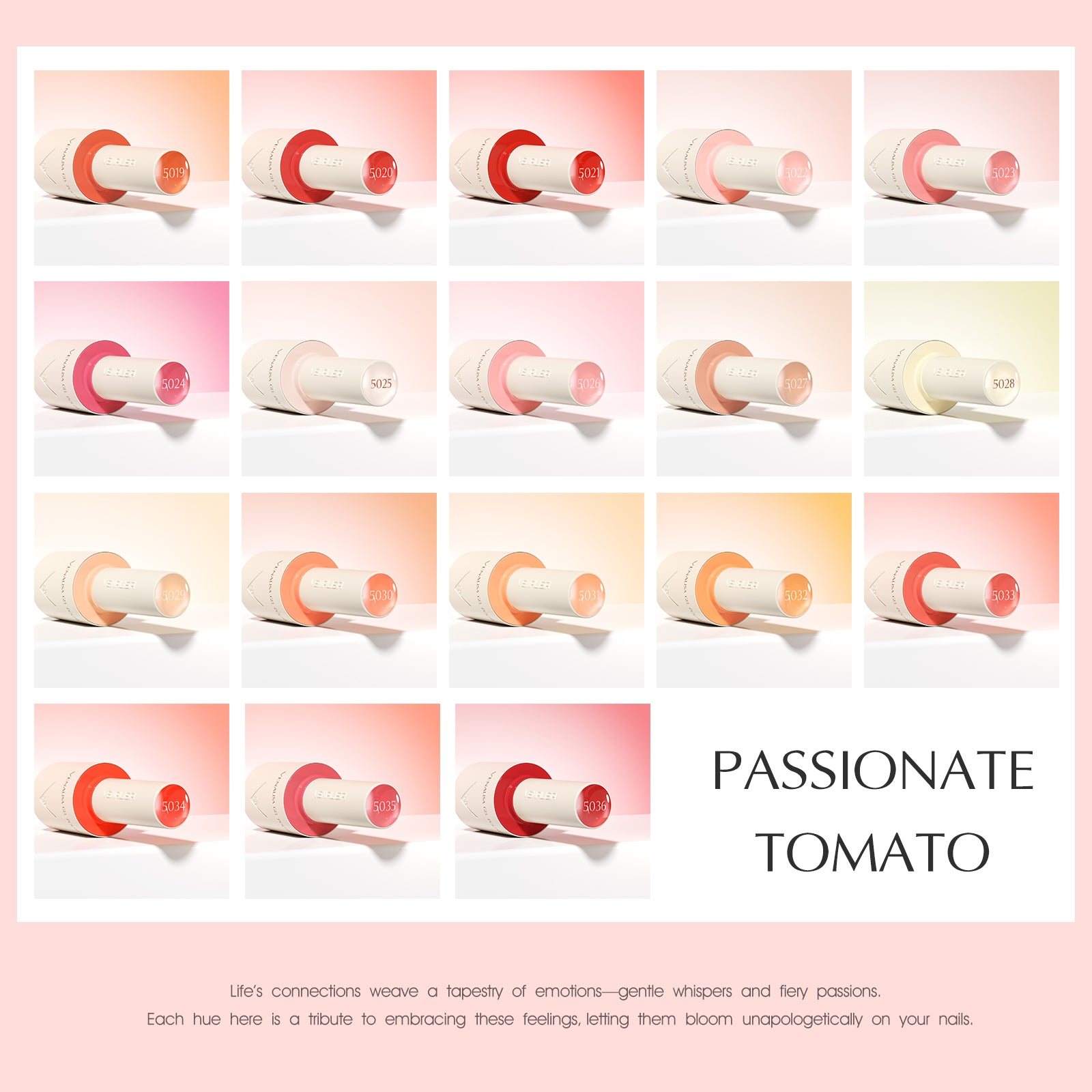 Nail Gel Polish 10ML PASSIONATE TOMATO