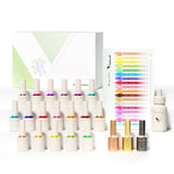 V5 Gel Polish Set 22 Pcs With Color Card (Semi-transparent Color)