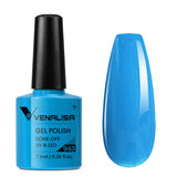 Venalisa gel polish color 943- blue gel nail polish