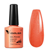 Venalisa gel polish color 945- orange gel nail polish