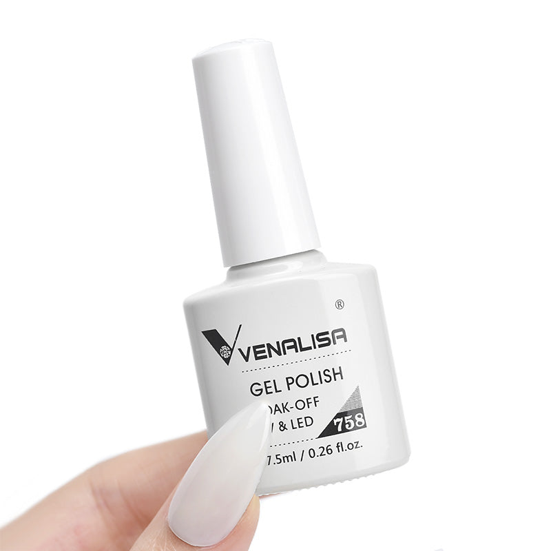 White gel polish funny bunny