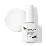 Venalisa white gel polish semi transparent