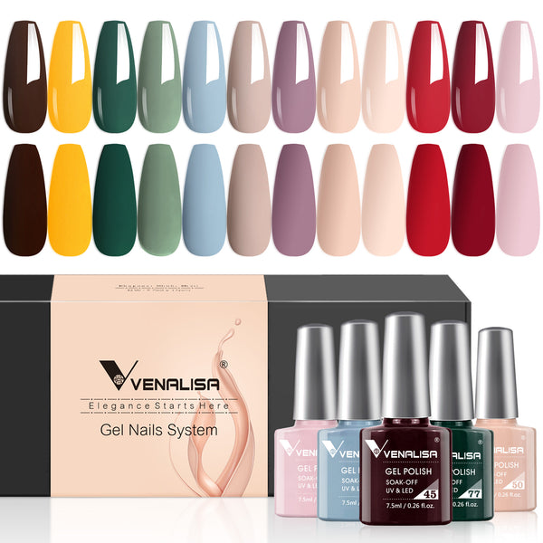 Any Time - Gel Polish 12 Colors Set – Venalisa