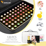 Ensemble complet de 120 flacons de vernis gel