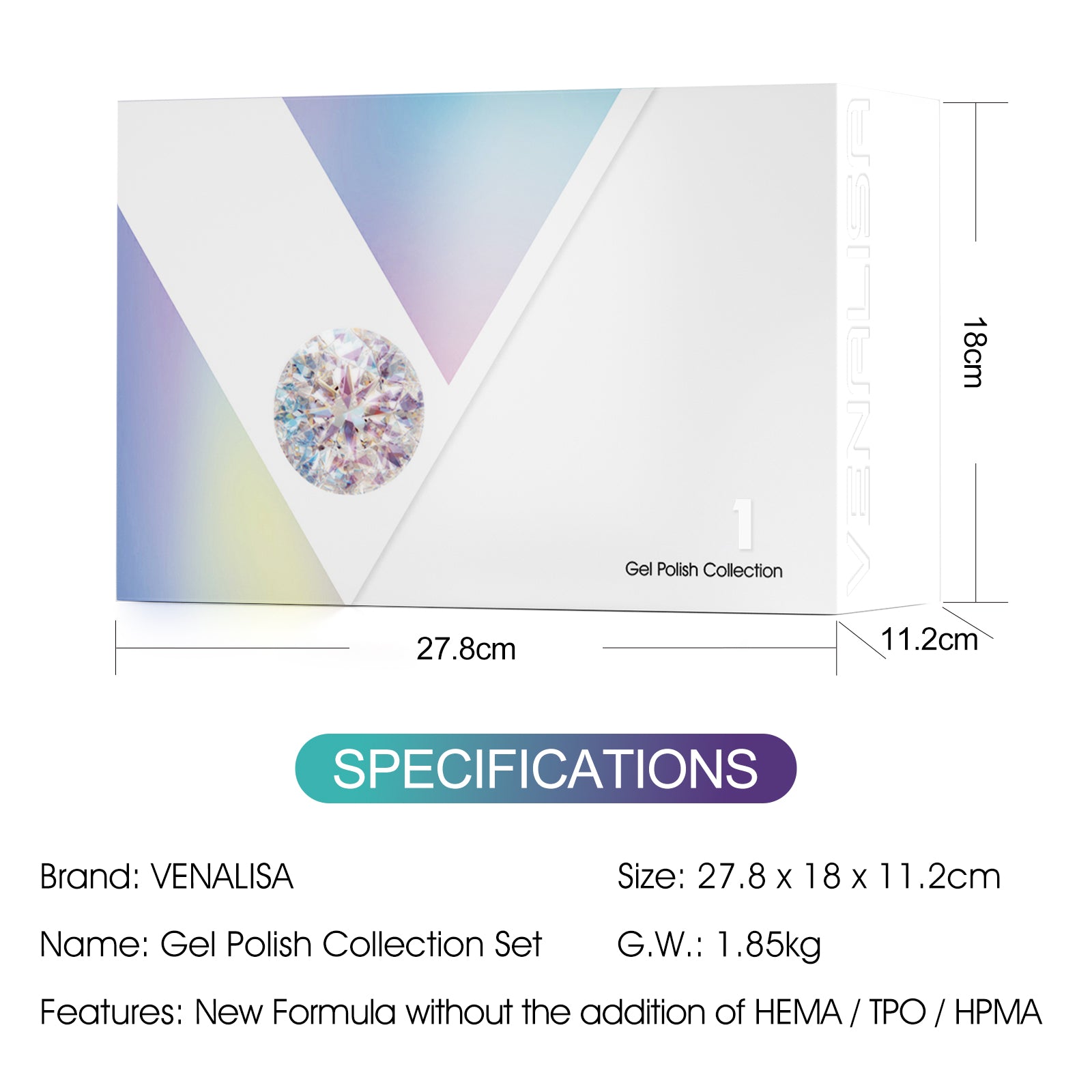 V1 Gel Polish Set 22 Pcs With Color Card