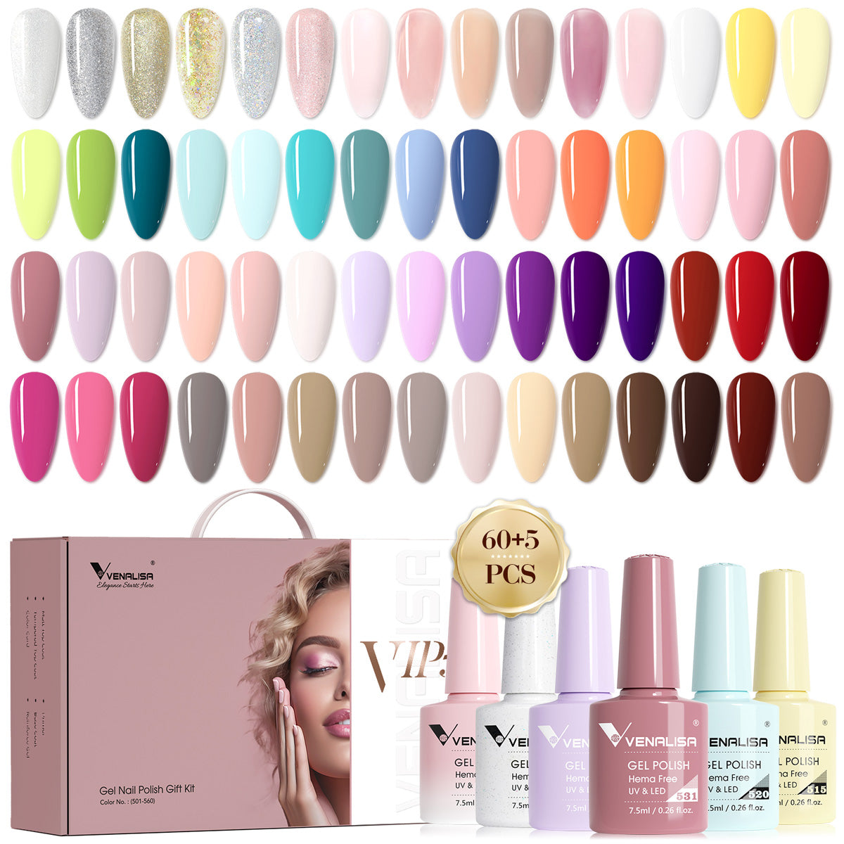 Kit de vernis gel VIP5 60 couleurs