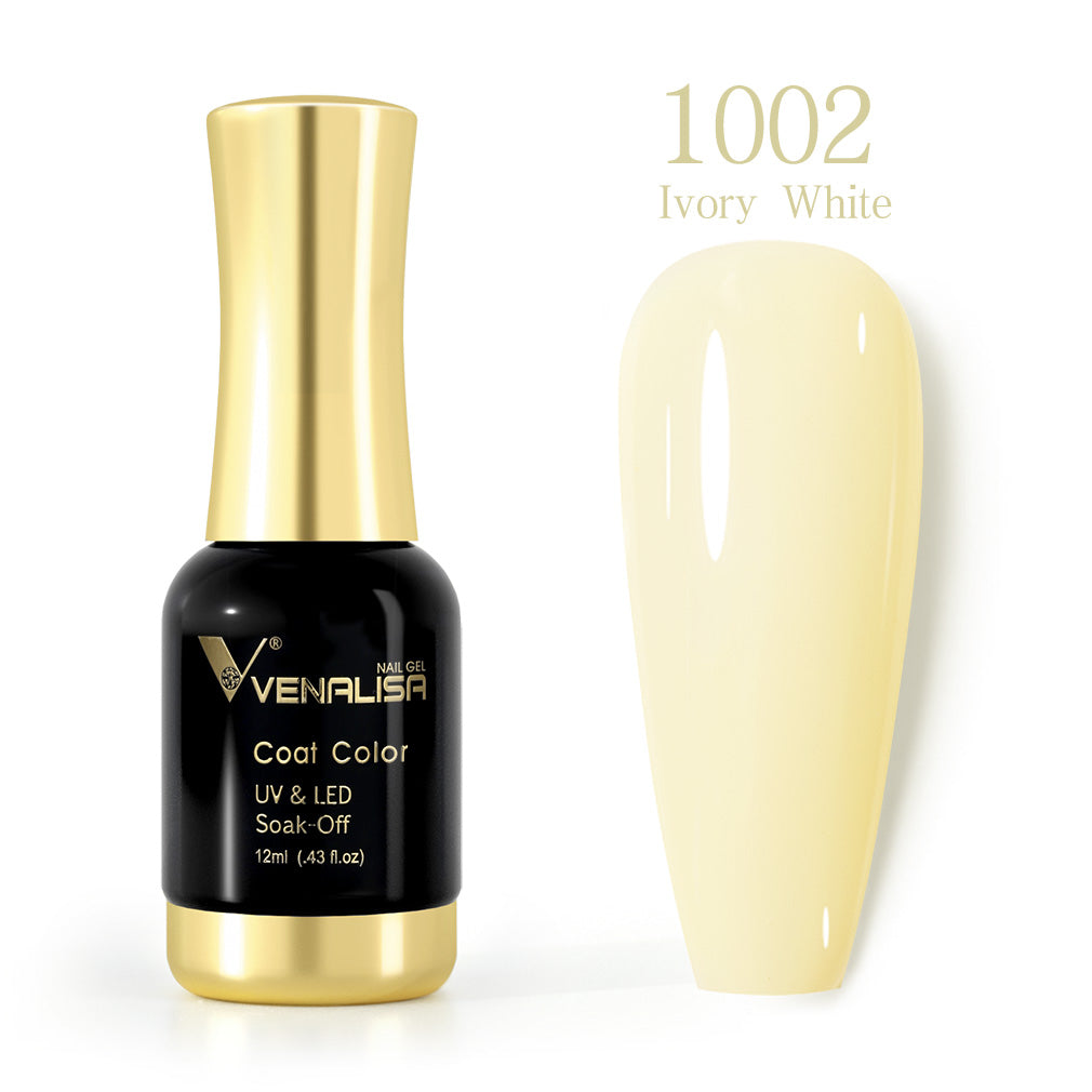Venalisa 12ml Nail Gel Polish Ivory White Color