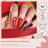 XMAS Red- 6 Colors Gel Polish Set