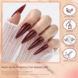 Venalisa nude brown gel nail polish kit 12 colors- 4