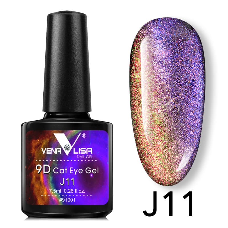 9D Galaxy Cat Eye Gel Polish J11- Venalisa