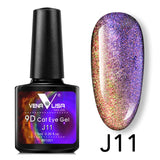 9D Galaxy Cat Eye Gel Polish J11- Venalisa