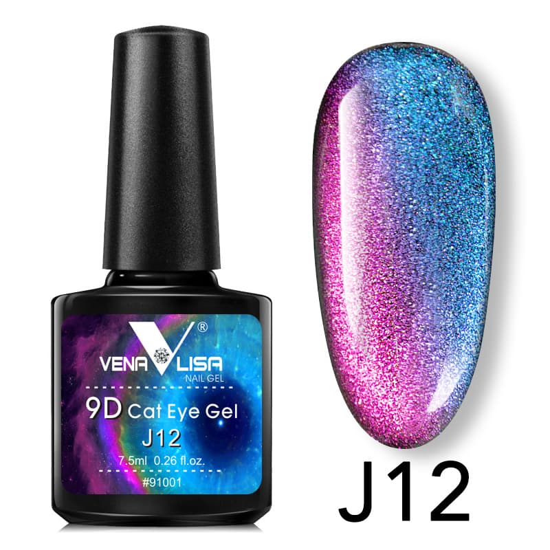 9D Galaxy Cat Eye Gel Polish J12- Venalisa