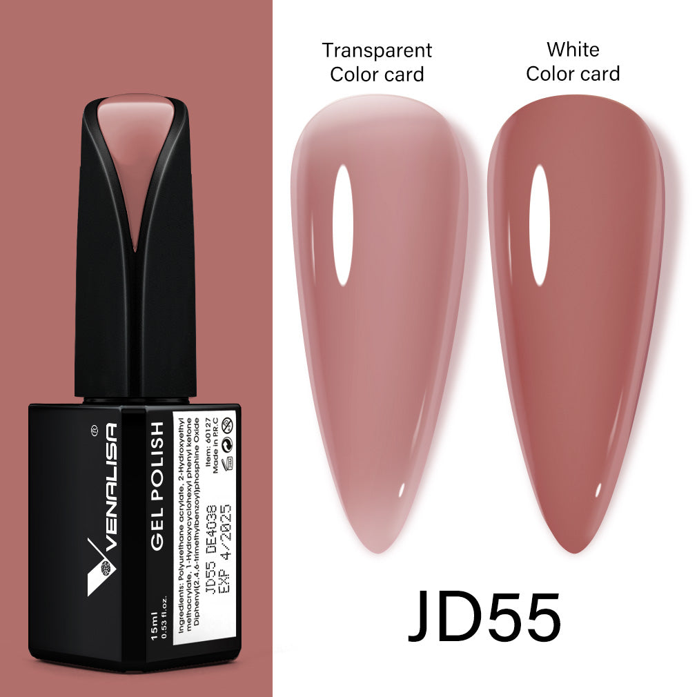Jelly Transparent Color Gel Polish - JD55