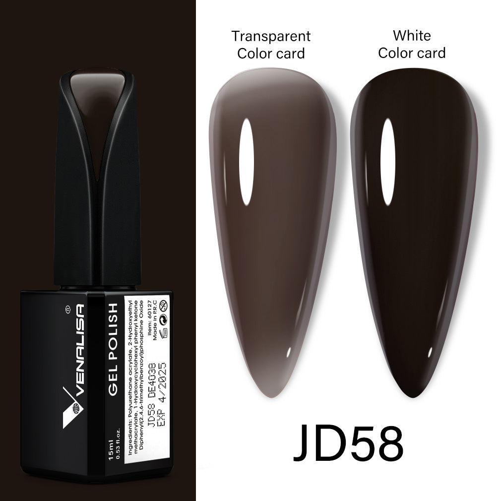 Jelly Transparent Color Gel Polish - JD58