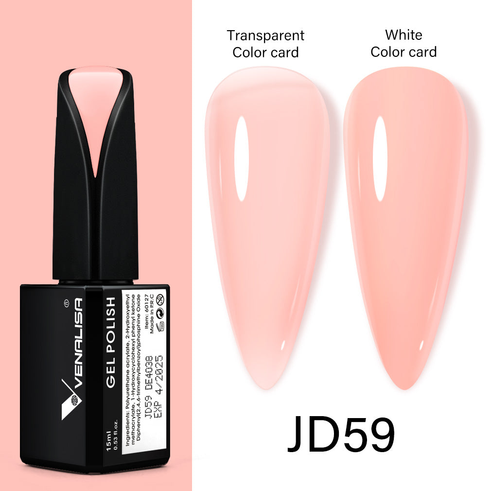 Jelly Transparent Color Gel Polish - JD59