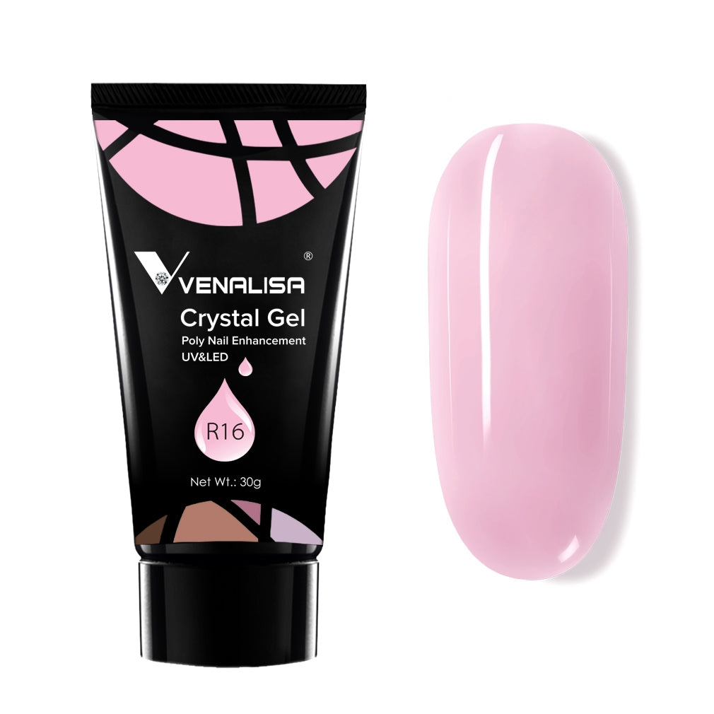 Venalisa Crystal Gel Poly Nail Gel For Nail Extension Color R16