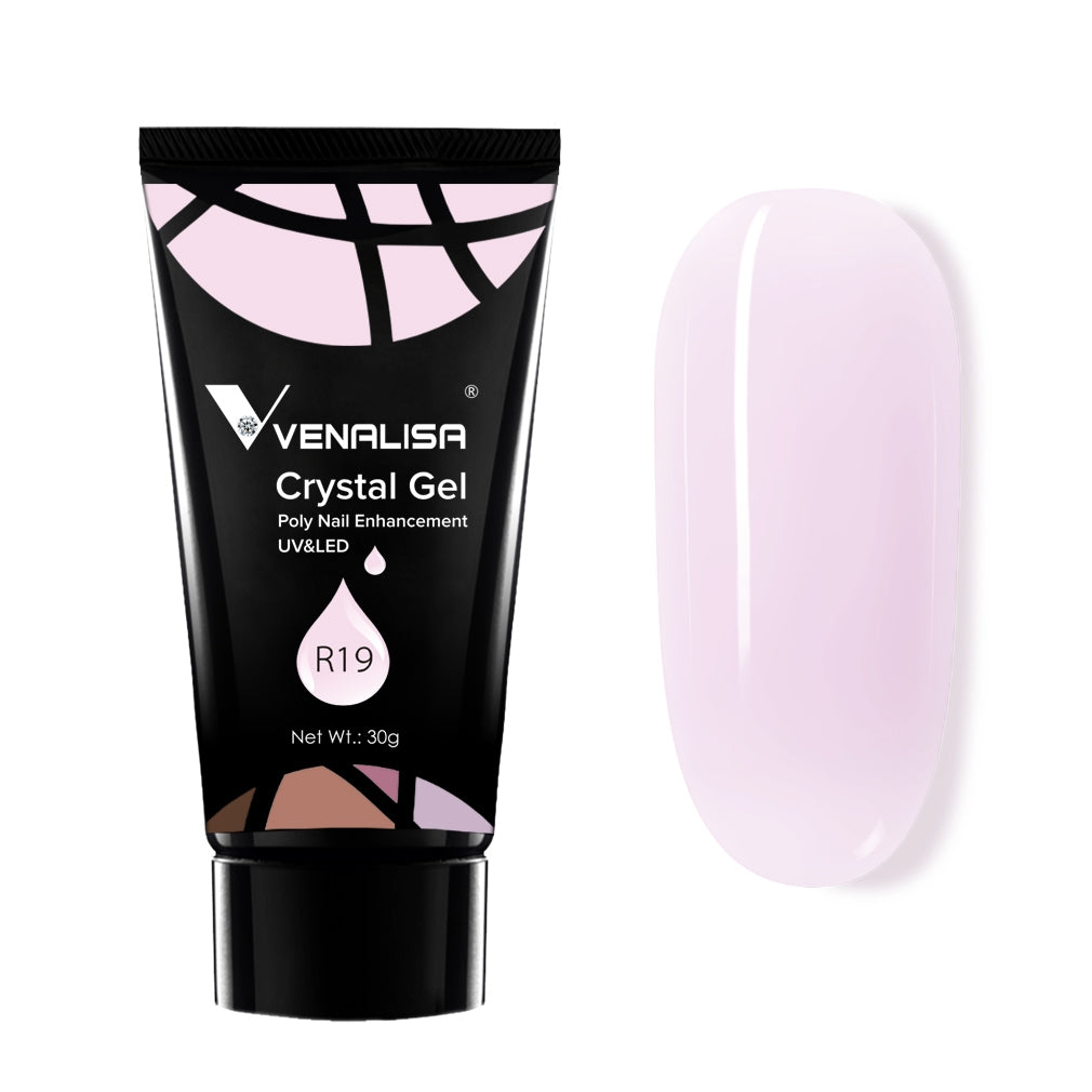 Venalisa Crystal Gel Poly Nail Gel For Nail Extension Color R19
