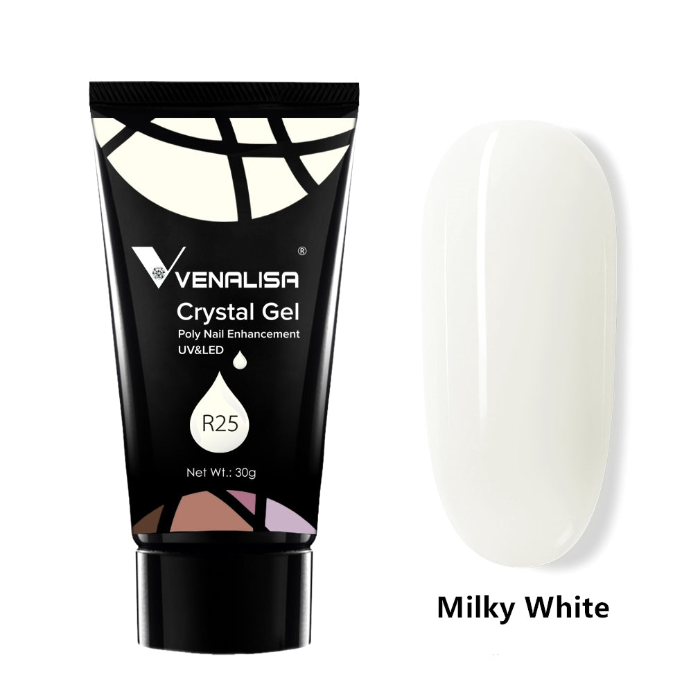 Venalisa Crystal Gel Poly Nail Gel For Nail Extension Color R25