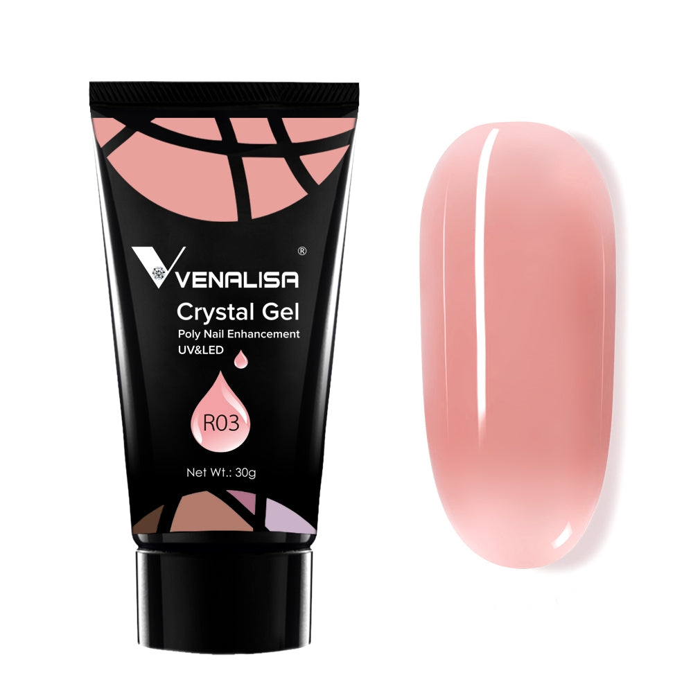 Venalisa Crystal Gel Poly Nail Gel For Nail Extension Color R03