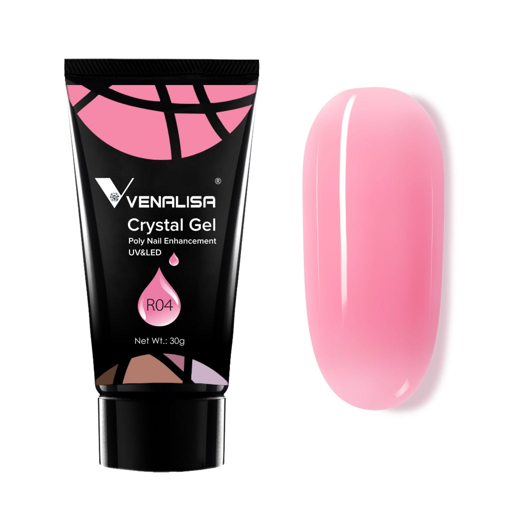 Venalisa Crystal Gel Poly Nail Gel For Nail Extension Color R04