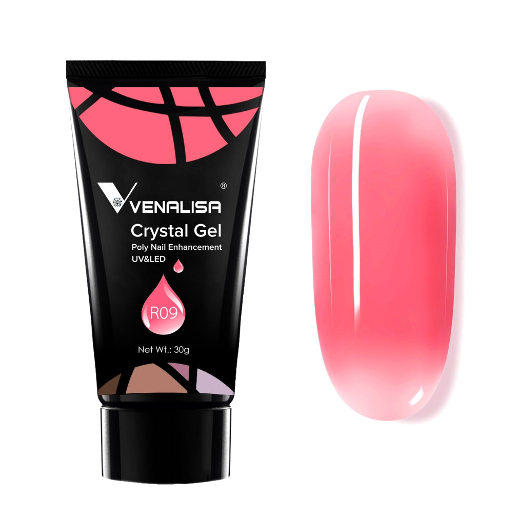 Venalisa Crystal Gel Poly Nail Gel For Nail Extension Color R09