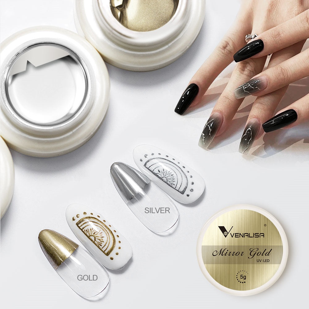 Mirror Silver & Gold Gel 2pcs Set - 8