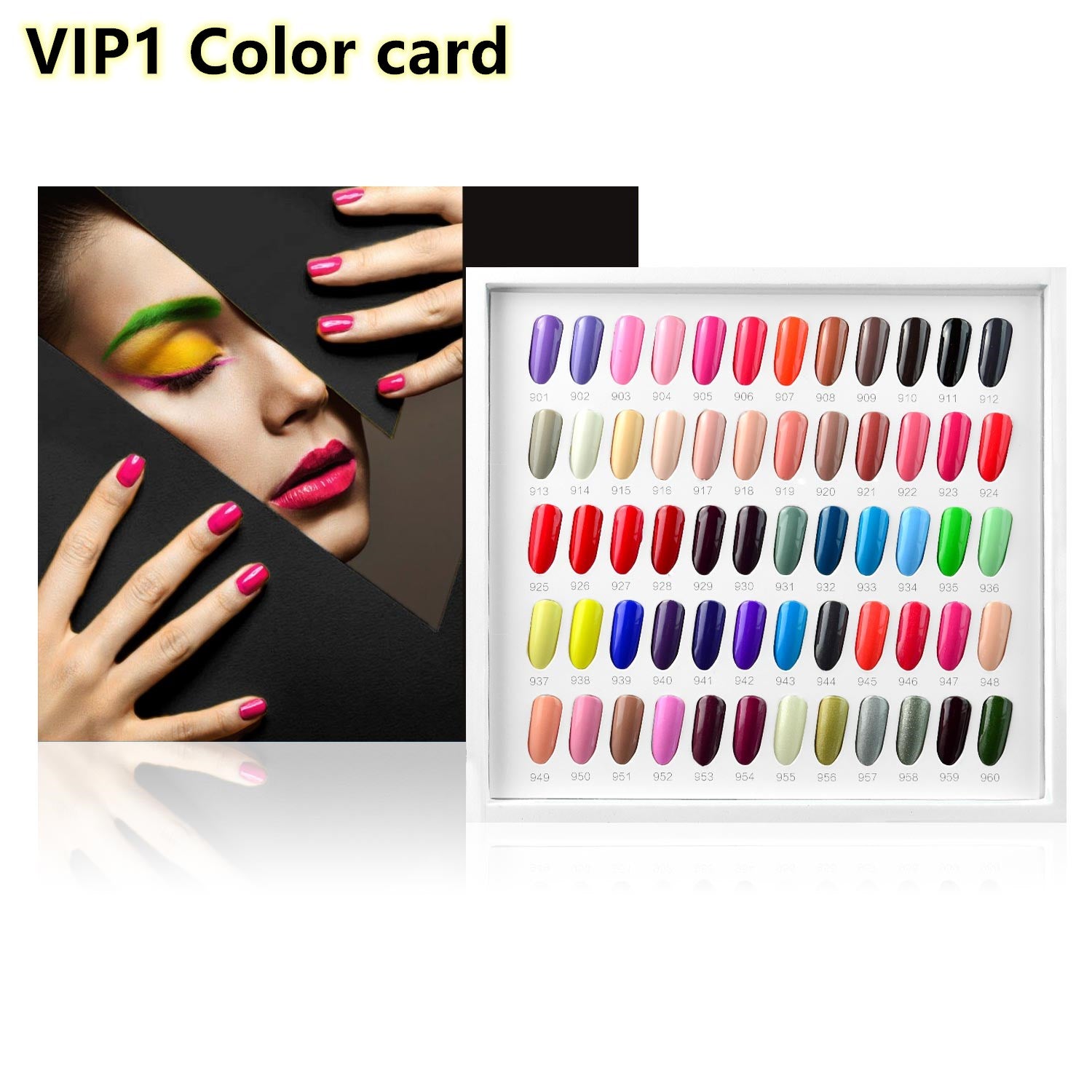 Venalisa color chart for VIP Nail Gel Polish Kit