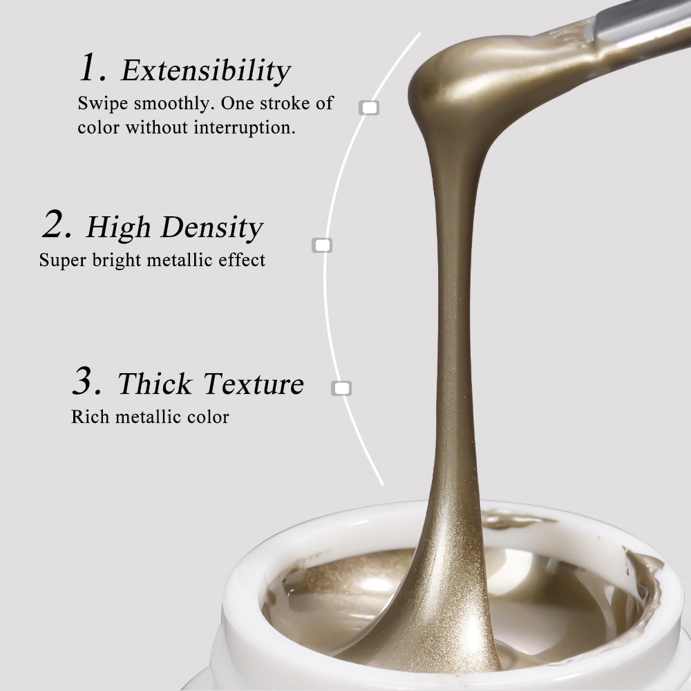 Mirror Silver & Gold Gel 2pcs Set - 4
