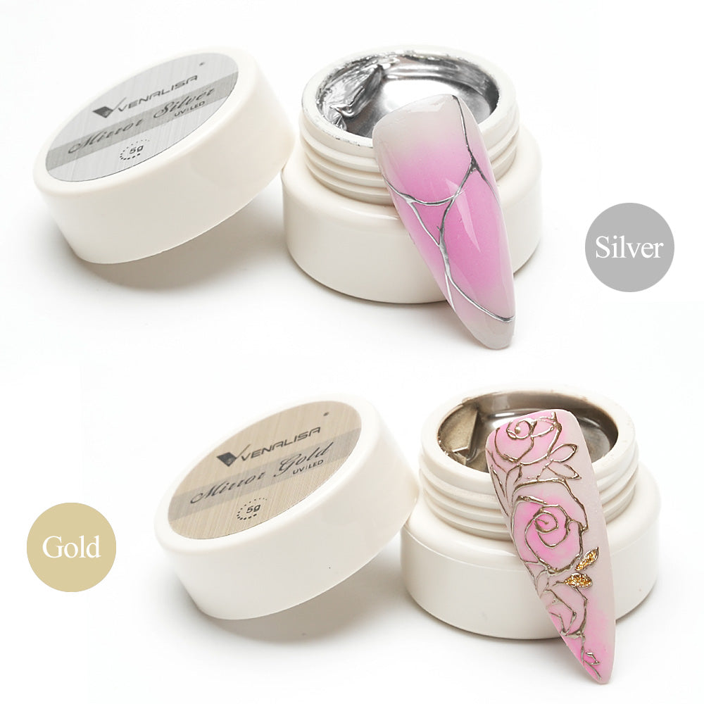 Mirror Silver & Gold Gel 2pcs Set - 9