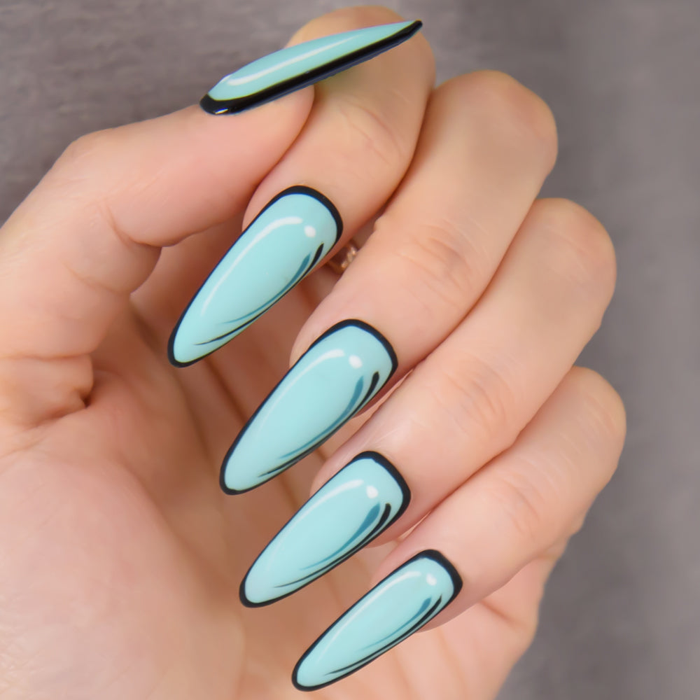 Trendy and Hot Comic Nail Design- Got Some Nail Inspiration With Venalisa
