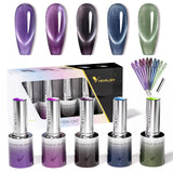 Galaxy Cat Eye Gel Polish Set (10ML) TPO Free Hema Free
