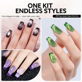 Galaxy Cat Eye Gel Polish Set (10ML) TPO Free Hema Free