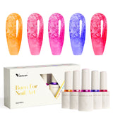 Fairy Drip- Hema Free 5 Colors Gel Polish Set (With Nail Tips)