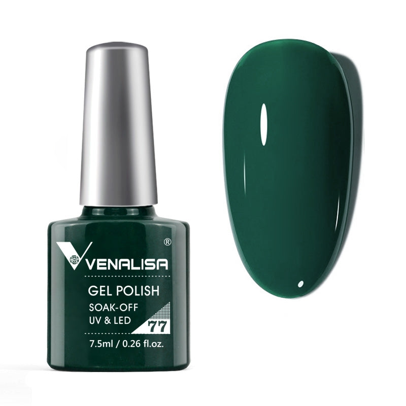 Venalisa gel polish color 77- green gel nail polish