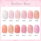 Rubber Base Coat- 12 Colors Set