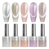 Glitter/ Cat Eye Gel Polish Set TPO Free 5 Colors (10ML)