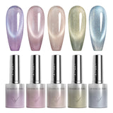 Glitter/ Cat Eye Gel Polish Set TPO Free 5 Colors (10ML)